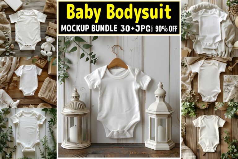 Baby Bodysuit Mockups Bundle