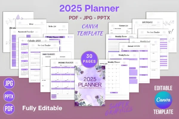 Editable 2025 Planner