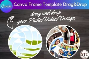 Volleyball Photo Collage Canva Frame Template